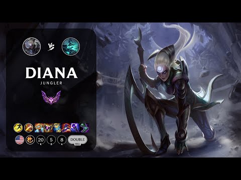 Diana Jungle vs Hecarim - NA Master Patch 13.22