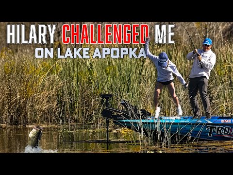 Things get out of hand QUICKLY on Lake Apoka! Hilary Martin vs. Scott Martin Bass Challenge 
