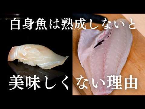 鮮度が寿司の邪魔をする？白身魚は熟成してこそ寿司になる本当の理由