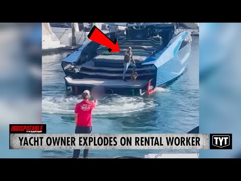 Rich Jerk Shows Manparts & Threatens To Kill Dock Worker (Explicit