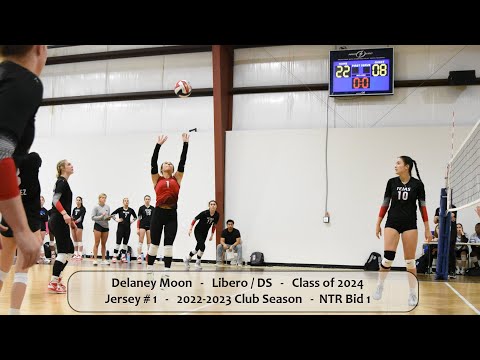 Delaney Moon #1Libero Volleyball Highlights NTR Bid 1