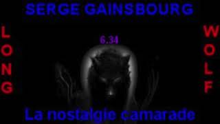 Serge Gainsbourg la nostalgie camarade extended wolf