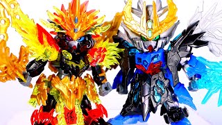 SD 三国創傑伝 曹操ウイングガンダム＆孫堅ガンダムアストレイ レビュー 【クリアパーツがすごく映える！どちらもボリーム大でオススメです☆】