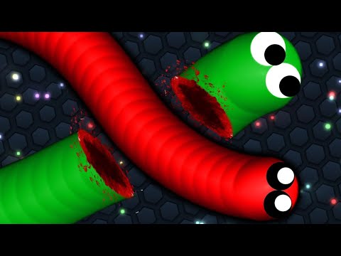 Slither.io Best Troll Snake vs Hacker Giant Snakes Epic Slitherio Gameplay