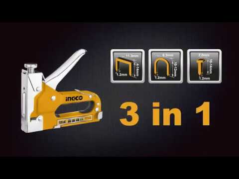 Clavadora engrampadora manual 3 en 1 INGCO HSG1405