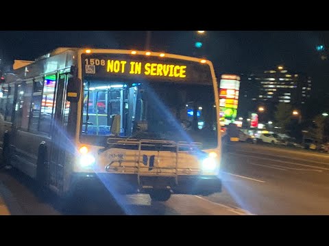 YRT 1508 deadheading to BRT Garage