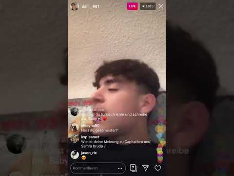 Dani681 rappt live auf Instagam