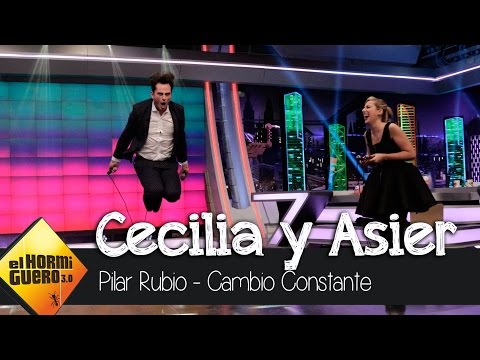 Pilar Rubio se ejercita con cuerdas en El Hormiguero 3.0