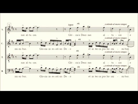 Glória - Missa Afro-brasileira de Carlos Alberto Pinto Fonseca com partitura
