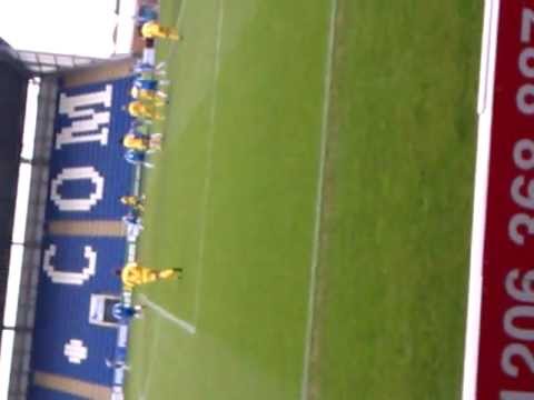 Faversham Town FC under 18's Kehinde Mosaku scoring FTFC's only goal against Colchester