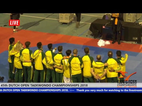 Livestream 45th DUTCH OPEN TAEKWONDO CHAMPIONSHIPS 2018