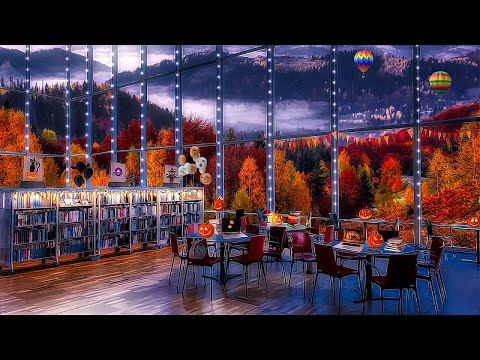 Modern Day Autumn Library Ambience ASMR 📚🍂 Typing & Writing Sounds, Page Turning + More