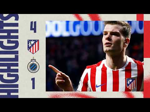 아틀레티코 마드리드 4-1 클럽 브뤼헤 | ⚽ 소를로스의 해트트릭 & 조니 | 하이라이트, 챔피언스리그