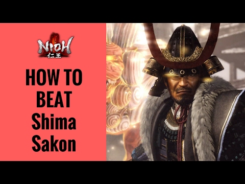 Nioh  -  Shima Sakon Boss Fight Walkthrough | How To Beat