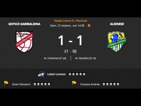 Gotico Garibaldina VS Alsenese 1 - 1