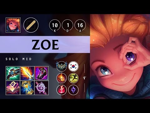 Zoe Mid vs Talon - KR Challenger Patch 25.21