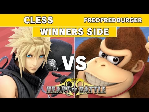 Heart of Battle - FORT | Cless (Cloud) vs FredfredBurger (Donkey Kong) Winners - Smash Ultimate