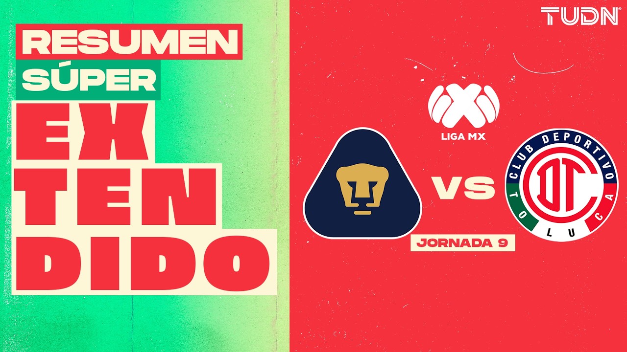 Pumas UNAM vs CD Toluca Highlights