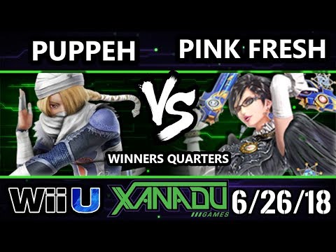 S@X 256 Smash 4 - Puppeh (Sheik) Vs. VGBC | Pink Fresh (Bayonetta) - Wii U Winners Quarters