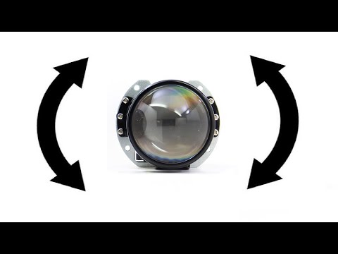 How to rotate a projector when its already inside a headlight housing