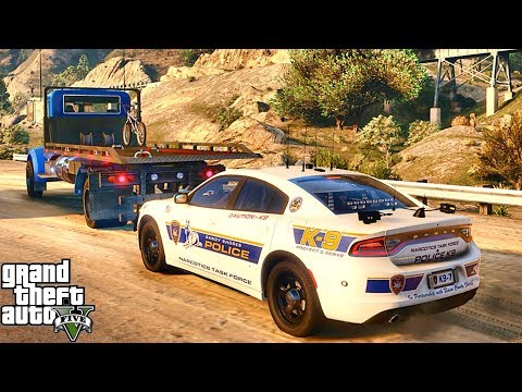 GTA 5 MODS LSPDFR 985  - K9 PATROL!!! (GTA 5 REAL LIFE PC MOD)