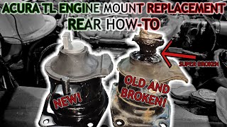 Acura TL Engine Mount Replacement - How to for Rear - Part 1 of 3