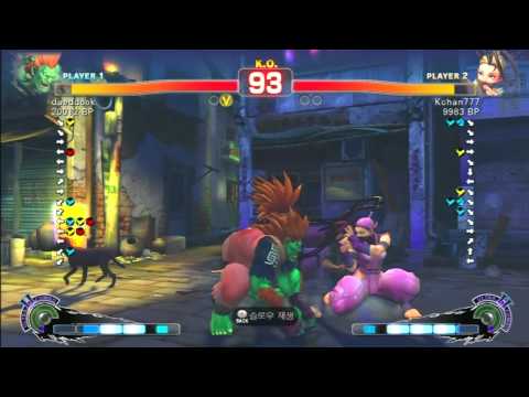 SSF4 Rank Match  daeddook (BL)  vs  Kchan777 (IB)