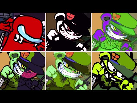 Friday Night Funkin' - Hiding but everytime it's Fliqpy turn a Different Skin Mod is used