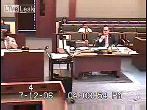 Lawyer Uses Middle Finger in Questioning