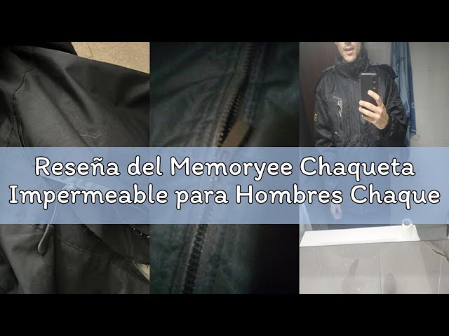Vídeo relacionado con Memoryee Chaqueta Impermeable para Hombres Chaqueta Polar de Invierno Cálida Chaqueta de Esquí A Prueba de Viento Bolsillos Múltiples/Black/M