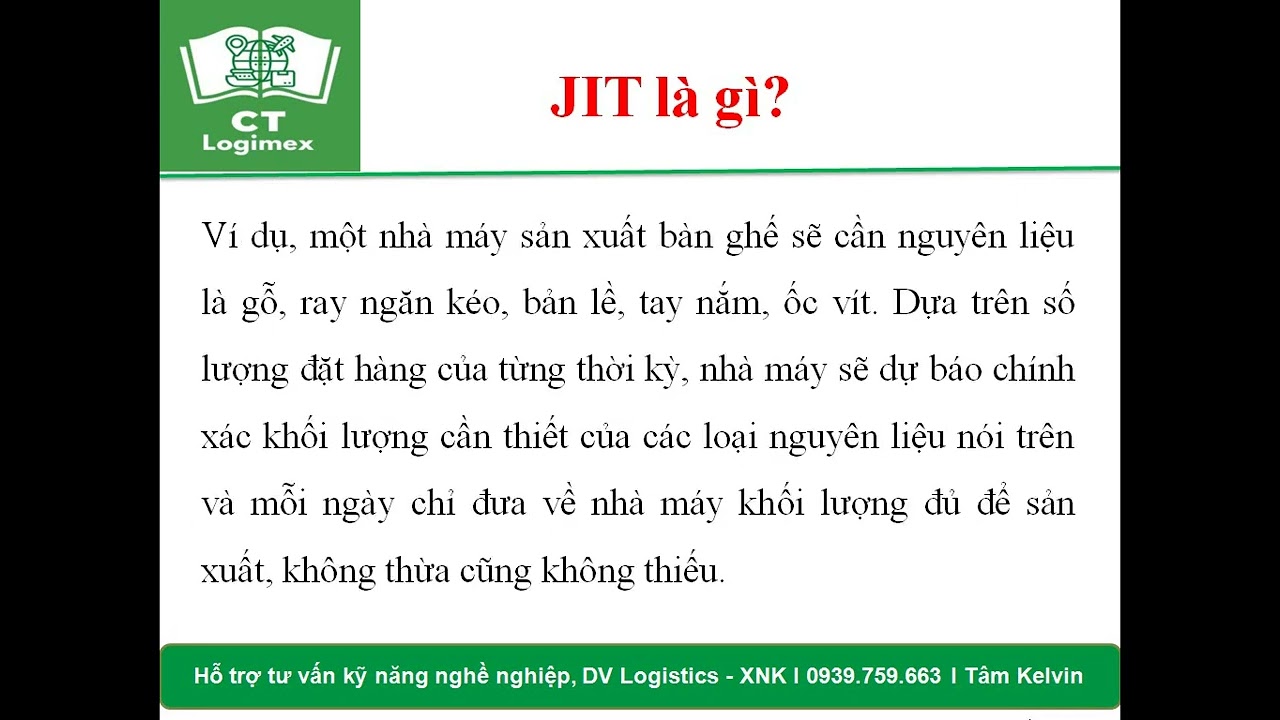HƯỚNG DẪN SẢN XUẤT TINH GỌN LÀ GÌ? JIT LÀ GÌ