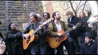 #OWS JACKSON BROWNE @ Occupy Wall Street Zuccotti Park "Which Side Are You On?" 12/1/11