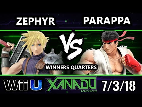 S@X 257 Smash 4 - Zephyr (Cloud) Vs. Parappa (Ryu) - Wii U Winners Quarters