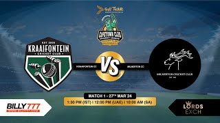 Kraaifontein CC vs Milnerton CC