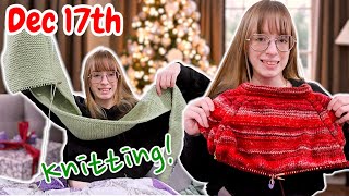Knitting Projects are Progressing...Slowly | PassioKnit Vlogmas 2025 Day 17