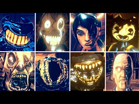 BATDR + BATIM - All Bosses & Endings In Bendy Games