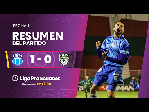 Macará 1 - 0 Orense SC / Fecha 1 / LigaPro Ecuabet conectada por Xtrim