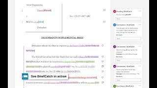 BriefCatch Express Demo: Instantly Enhance Your Legal Writing with Real-Time Feedback