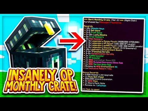 THIS NEW MONTHLY CRATE IS TOO OVERPOWERED... | Minecraft Skyblock | VortexPvP | Cloud Planet [1]