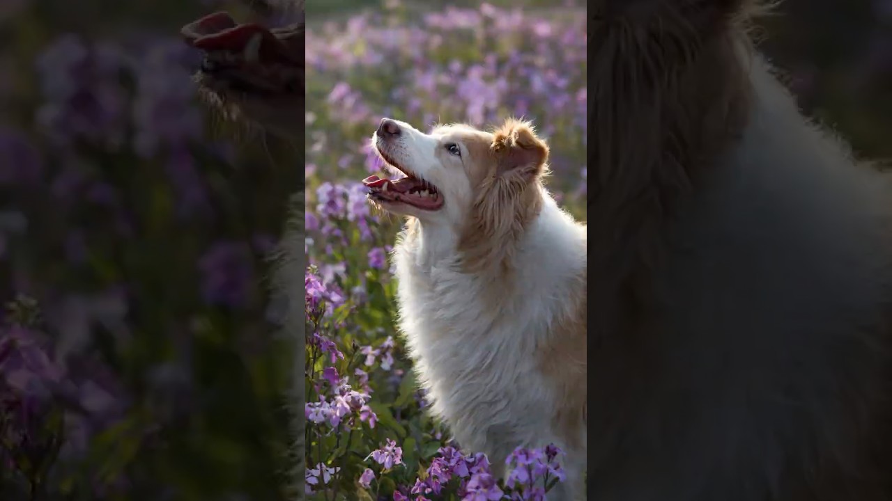 【AF-Cモード】春の花畑で撮る愛犬の写真｜Hasselblad X2D II 100C
