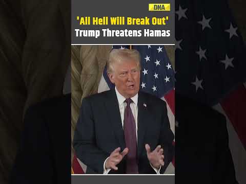 Trump Warns Hamas To Release Israeli Hostages Before His Return To Office #shorts #trump #hamas