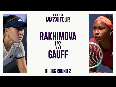 Kamilla Rakhimova vs. Coco Gauff | 2025 Beijing Round 2 | WTA Match Highlights