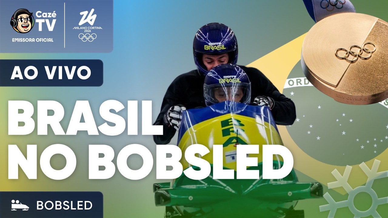 AO VIVO: BRASIL NO BOBSLED QUERENDO FAZER HISTÓRIA DE NOVO! | OLIMPÍADAS DE INVERNO 2026