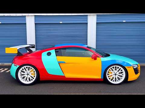 WRAPPING AN AUDI R8 LIKE A VOLKSWAGEN