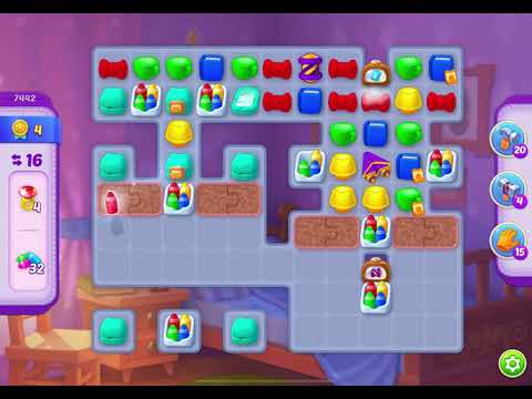 HomeScapes Level 7442 no boosters (18 moves)