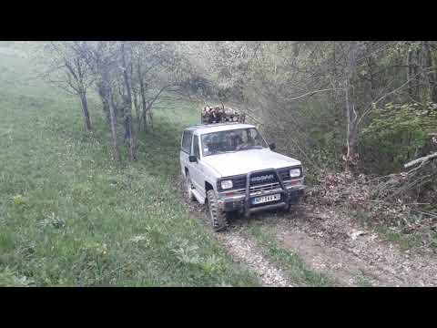 Nisan patrol 3.3 turbo vuče rakovicu 65 sa 5 metara drva