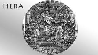 preview picture of video 'How The Perth Mint ‘antiqued' silver coin dedicated to Hera - Goddess of Olympus'