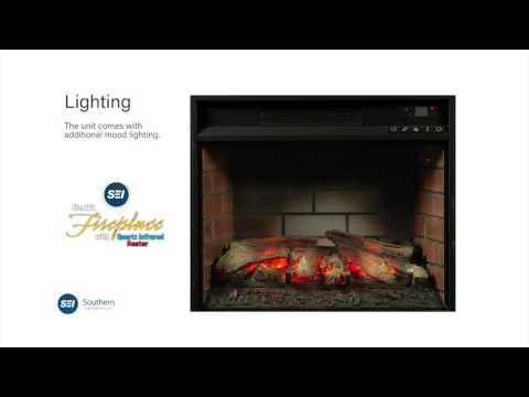 FI9624: Tanaya Faux Stone Infrared Electric Fireplace