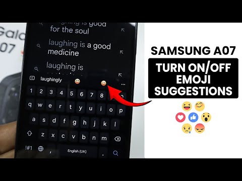 How to Turn On/Off Emoji Suggestions in Samsung A07 - Emoji Suggestion Setting