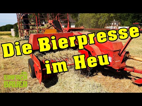 The beer press in the hay